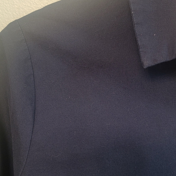 Heyton‎ Womens Blue Shirt Dress Button Front Knee Length Preppy Size Medium - Picture 3 of 8